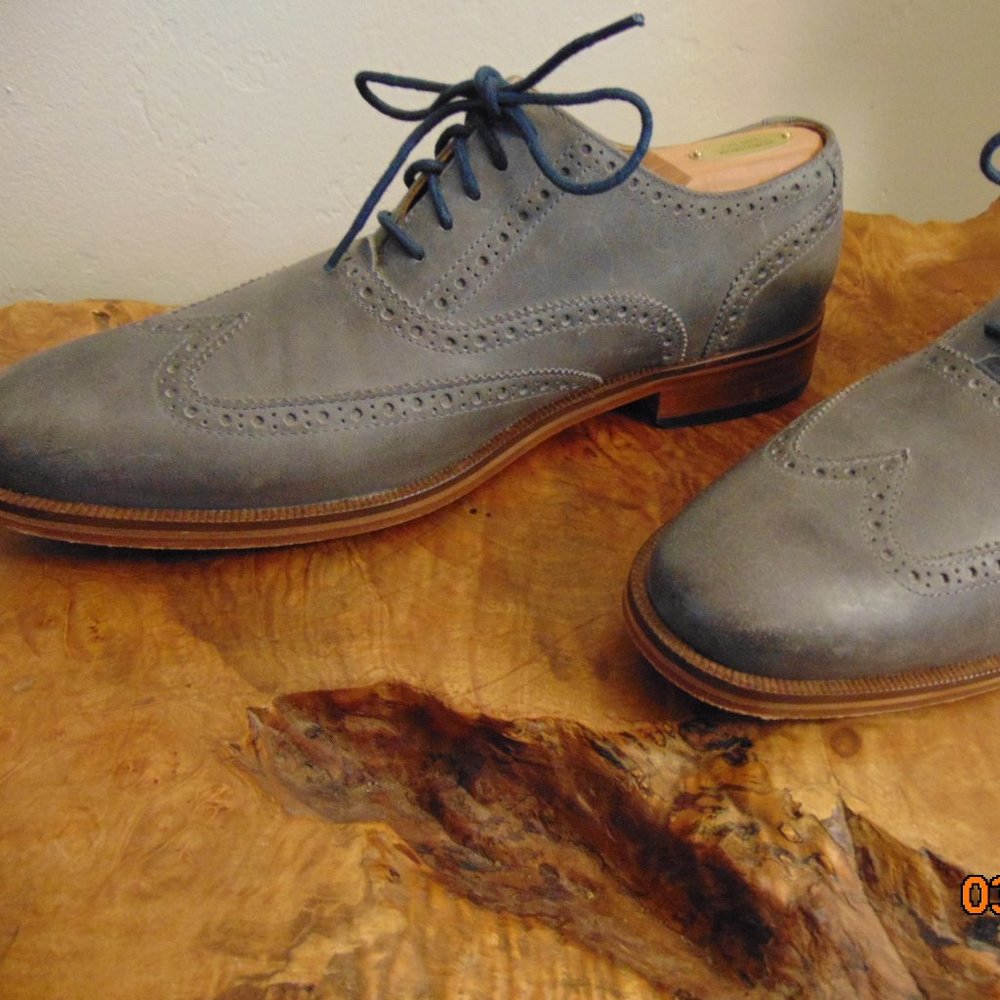 Cole Haan Leather Wingtip Lace Up Oxford